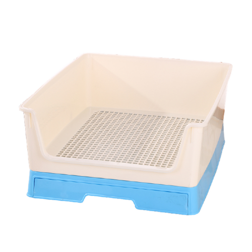 Medium Dog Potty Training Tray Pet Puppy Toilet Trays Loo Pad Mat With Wall