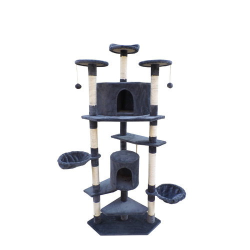 200 cm Cat Scratching Post Tree Scratcher Corner Tower Furniture