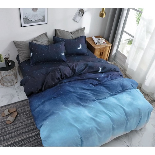 Night Blue Duvet Doona Quilt Cover Set