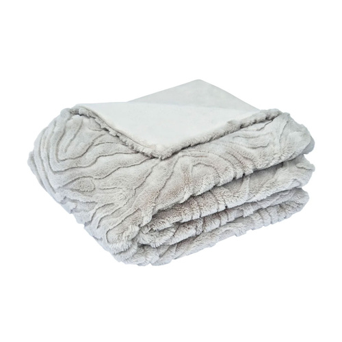 Rita Faux Mohair Throw Rug 130 x 160cm