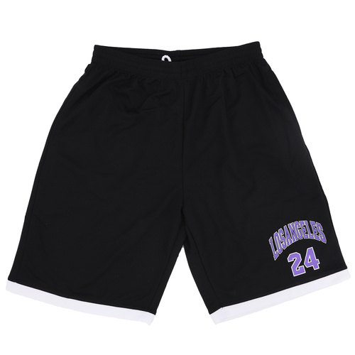 Men's Basketball Sports Shorts Gym Jogging Swim Board Boxing Sweat Casual Pants, Black - Los Angeles 24