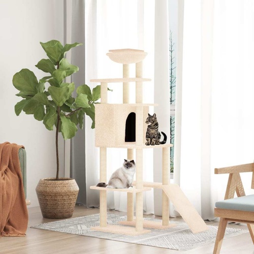 Cat Tree with Sisal Scratching Posts 166 cm