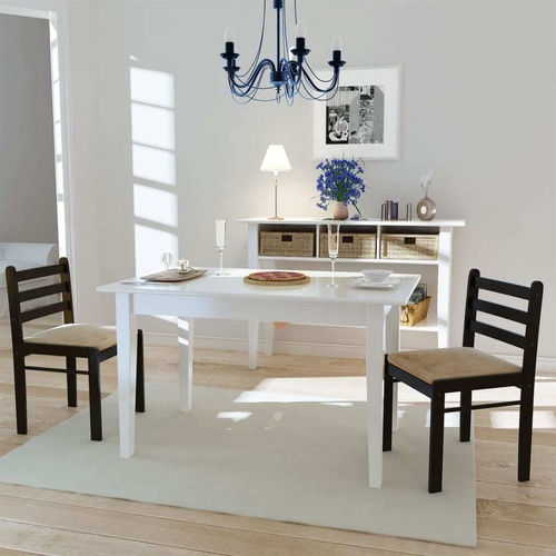 Dining Chairs Solid Rubber Wood and Velvet
