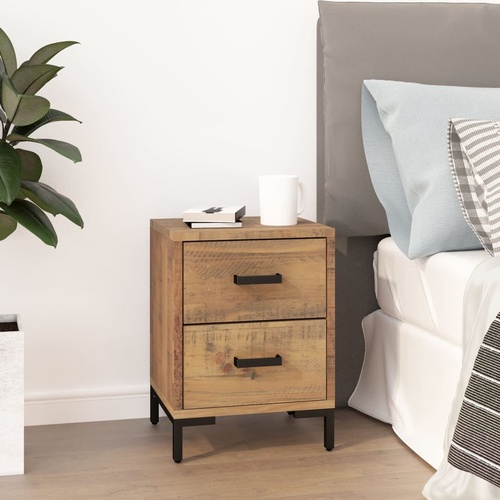 Hadley Bedside Cabinet Solid Recycled Pinewood