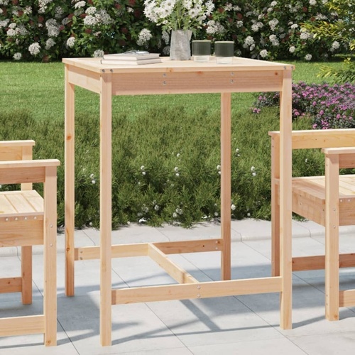 Garden Table Solid Wood Pine