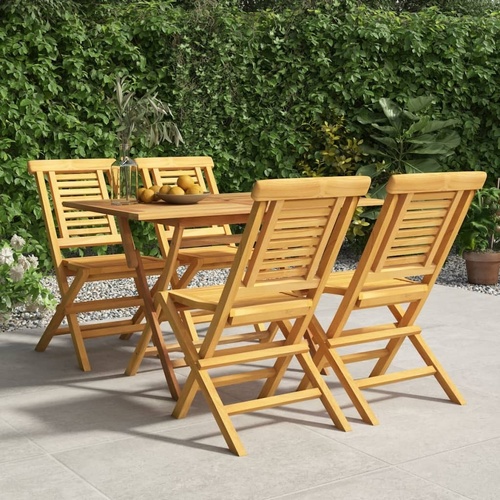 Garden Dining Set Solid Wood Teak