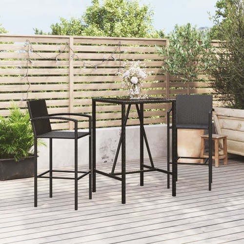Garden Bar Set Poly Rattan