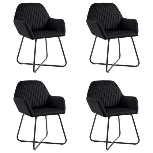 Dining Chairs Black Velvet