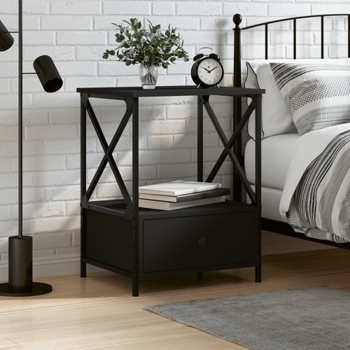 Bedside Table 50x41x65 cm Engineered Wood