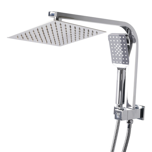 High Pressure Shower Head Set Rain Square Silver - Model-F5E752