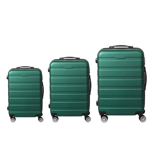 3PC Luggage sets Suitcase Green - Model-17072D
