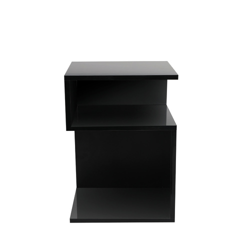 1xBedside Tables Drawers Side Black - Model-284C1D