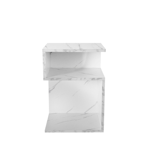 1xBedside Tables Drawers Side White - Model-2DEF9F