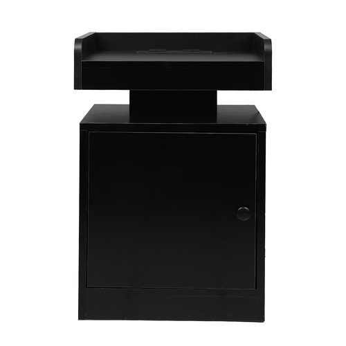 Bedside Table USB Charger Outlet RGB Black - Model-66A9A8