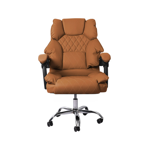 Gaming Chair Office Computer Brown No Footrest - Model-74C13D
