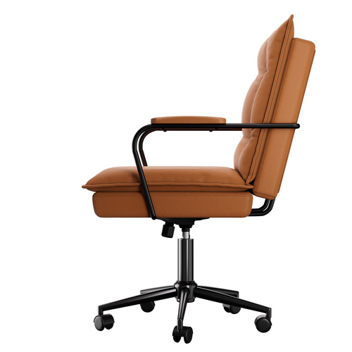 LEVEDE Ergonomic Office Chair Computer PU Brown