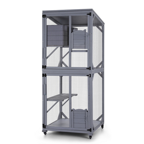 i.Pet Cat House Wooden 180cm Rabbit Hutch Pet Condo Small Dog Enclosure Cage