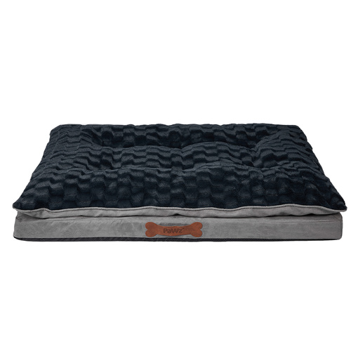Dog Calming Bed Warm Soft Plush Comfy XL Grey X-Large - Model-70E2CC