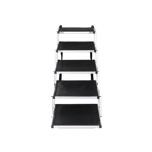5 Steps Dog Ramp Adjustable Height Black - Model-484060