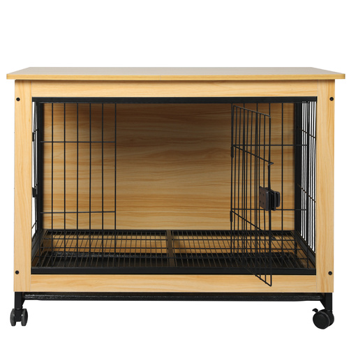 Wooden Wire Dog Kennel Side End M Medium - Model-FA5AD2