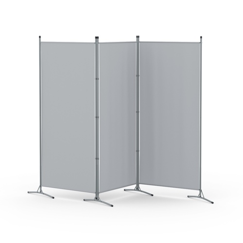 Artiss 3 Panel Room Divider Screen 260x180cm Fabric Grey