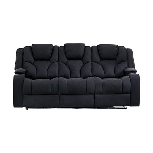 Arnold Recliner Rhino Leather 3R+1R+1R Black