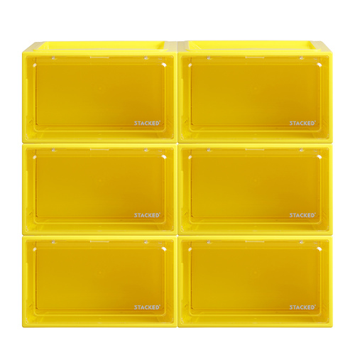 Sneaker Display Case 6x Clear Yellow - Model-1E314F