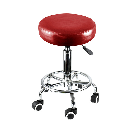 Salon Stool Swivel Barber Stools Red - Model-2BC42F