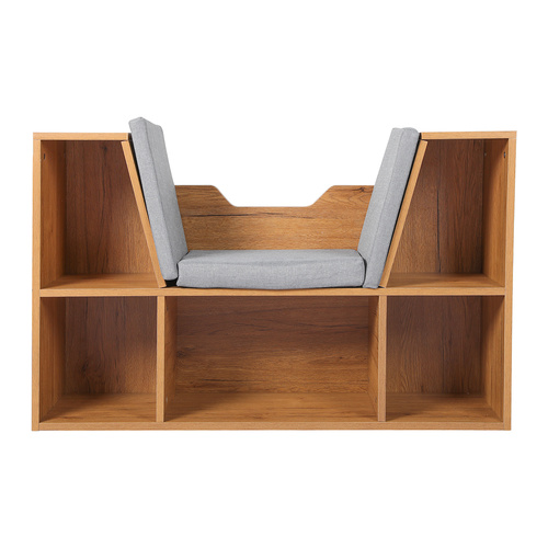 Kids Bookcase Toys Box Shelf Brown - Model-9AE03C