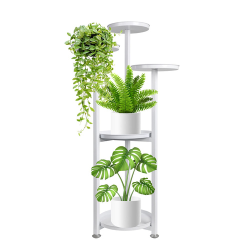 Plant Stand Outdoor Indoor Flower White Medium - Model-FC47F5