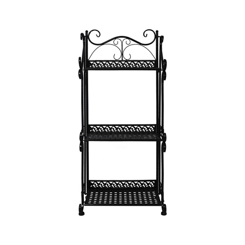 Plant Stand 3 Tiers Outdoor Indoor Black - Model-B3906D