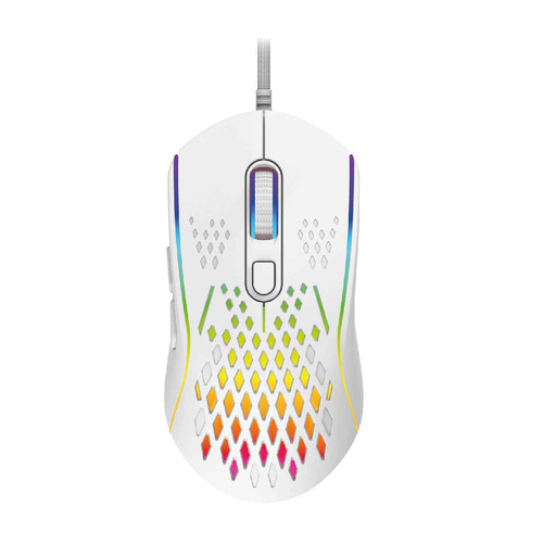 Laser RGB Lightweight Gaming Mouse White