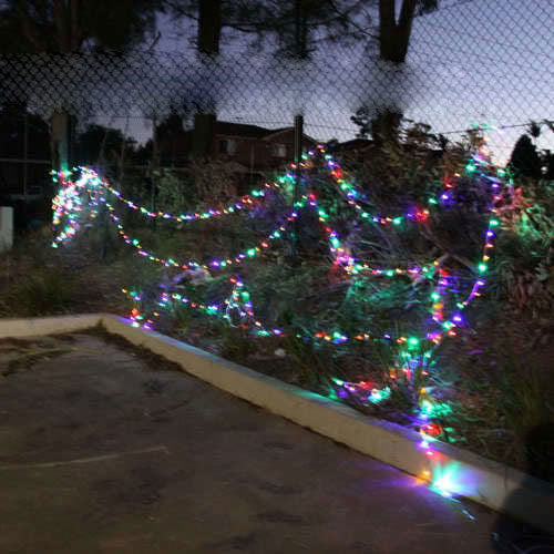Samland 55M LED Christmas Fairy Light Clear String in Multi Color
