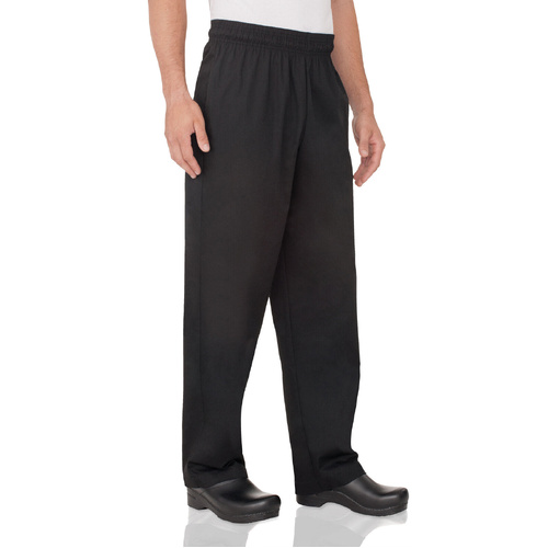 Essential Men's Black 3XL Baggy Chef Pants by Chef Works