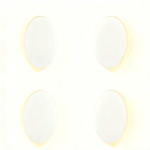 (Pack of 4）LED Motion Sensor Night Light Indoor, Cordless Battery Powered,Stick-on Warm White Light with Built-in Infrared Motion Detection, Sensor Li