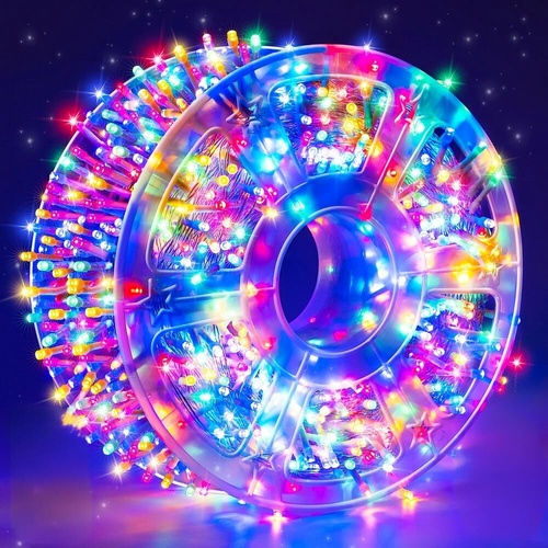 900 LED Colorful USB Fairy String Lights with Remote, 30m Green Wire, IP44 Waterproof 8-Mode Timer for Christmas Bedroom Wreath Decor