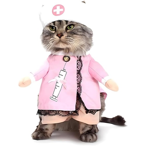 pet products Dog Costume Clothes Halloween Cat Costumes Small Animal Funny Pets Clothing for Doggy Kitty Rabbits Piggy, Nurse