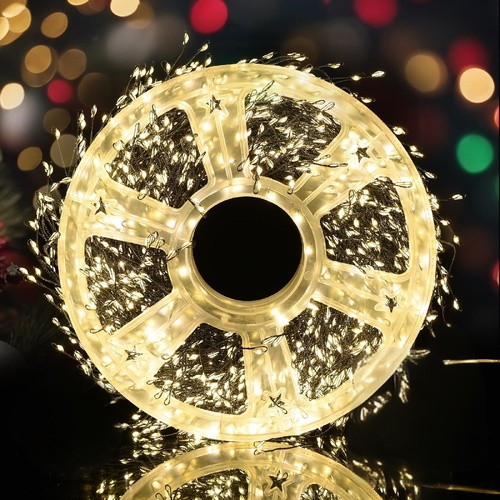 900 LED Cool White USB Fairy String Lights with Remote, 30m Green Wire, IP44 Waterproof 8-Mode Timer for Christmas Bedroom Decor