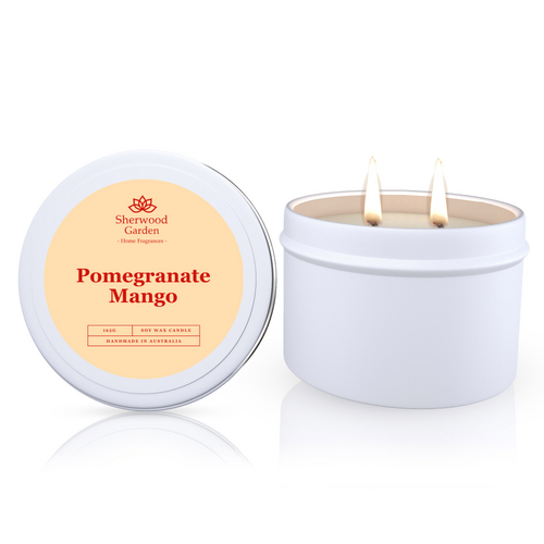 Pomegranate Mango Soy Candle Tin 165g