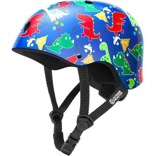 OutdoorMaster Youth & Kids Bike Helmet - Adjustable Multi-Sports Skateboard Helmet with Removable Liners for Balance Bike, Kids Scooter, One Wheel Hov