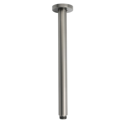 Gunmetal Round 300mm Brass Shower Arm Ceiling Mount Extension Dropper For Head