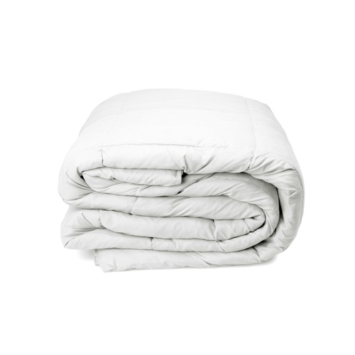 50% Duck Feather & 50% Duck Down Quilt 500GSM + Duck Pillows Twin Pack Combo - Single - White