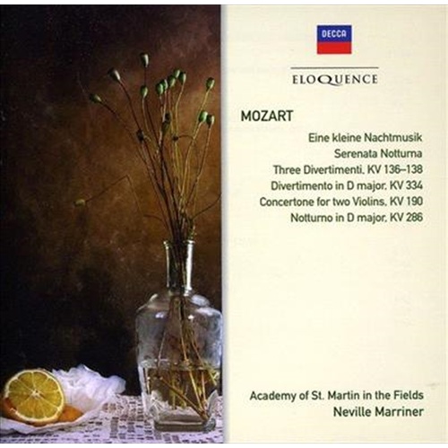 Mozart: Serenades And Divertim - Marriner, Neville Cd Album