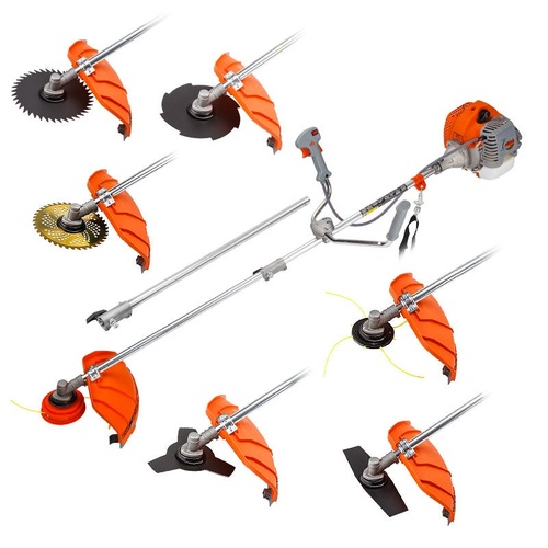 MTM 62cc 7in1 Brush Cutter Garden Multi-Tool , Pole Hedge & Line Trimmer, Bullhorn Handle, 12" Tree Trimming Pruning