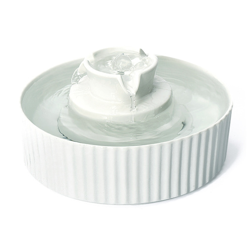 YES4PETS Porcelain Electric Pet Water Fountain Dog Cat Ceramic Water Feeder Bowl Dispenser