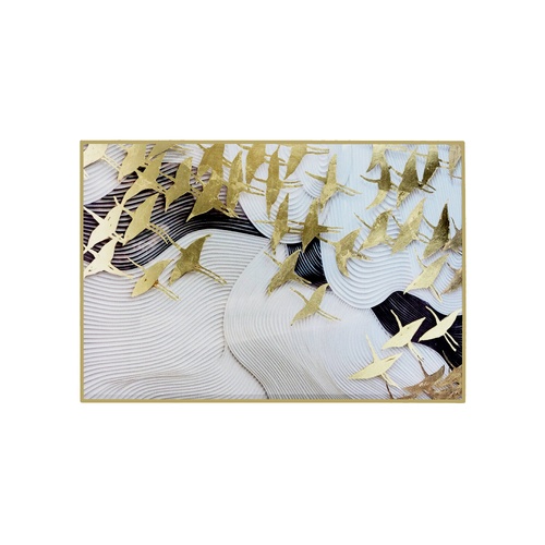 Joy of Birds Framed Canvas Wall Art - Large