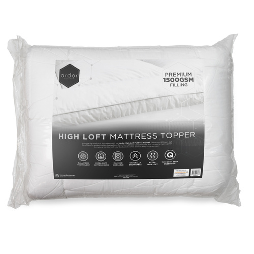 1500GSM Ball fibre MATTRESS TOPPER - SINGLE
