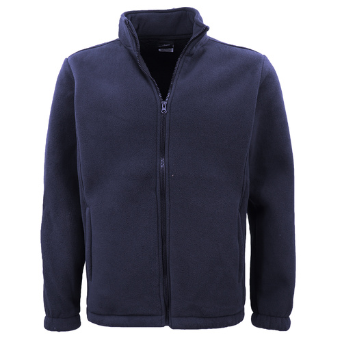Mens Thick Zip Up Jumper w Sherpa Fur Lined Sweatshirt Winter Unisex Jacket Coat, Navy, M