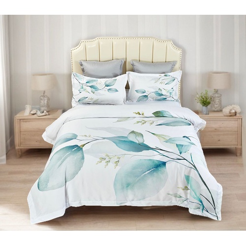 Angelis Leaves Quilt Cover Set - King Size