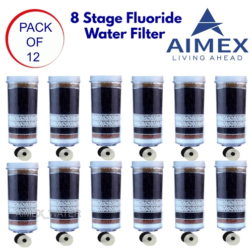 Aimex 8 Stage Fluoride Reduction Water Filter Cartridges x 12